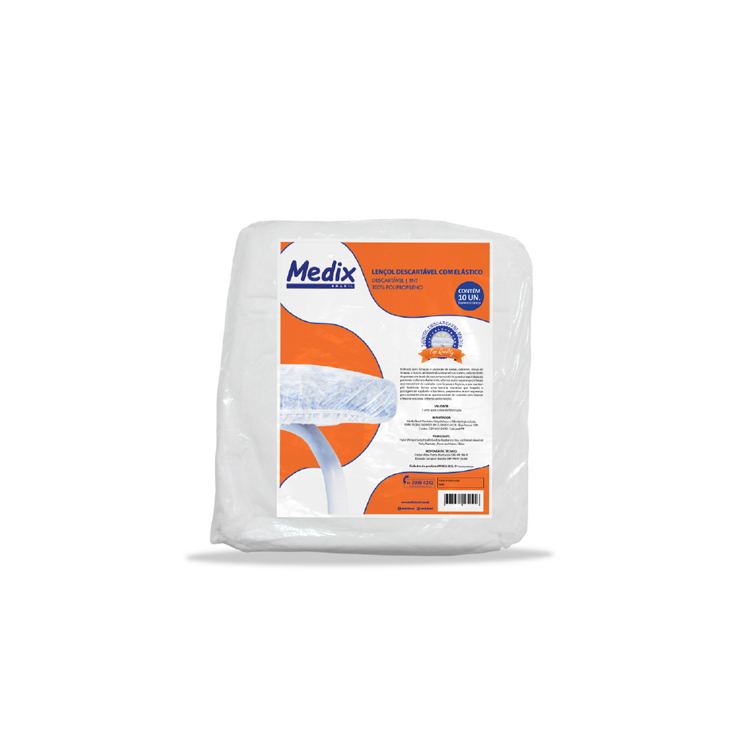 Lençol Descartável - 90CM X 2M - Caixa com 10 un.