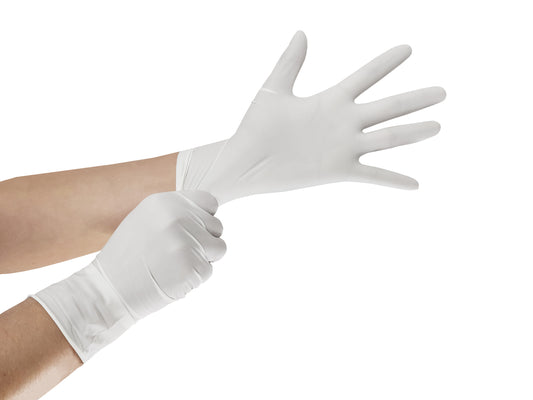 Luva Látex - Com Pó - (DESCARTÁVEL) - Caixa com 100 un.