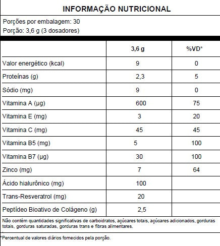 COLÁGENO + ÁCIDO HIALURÔNICO 108G