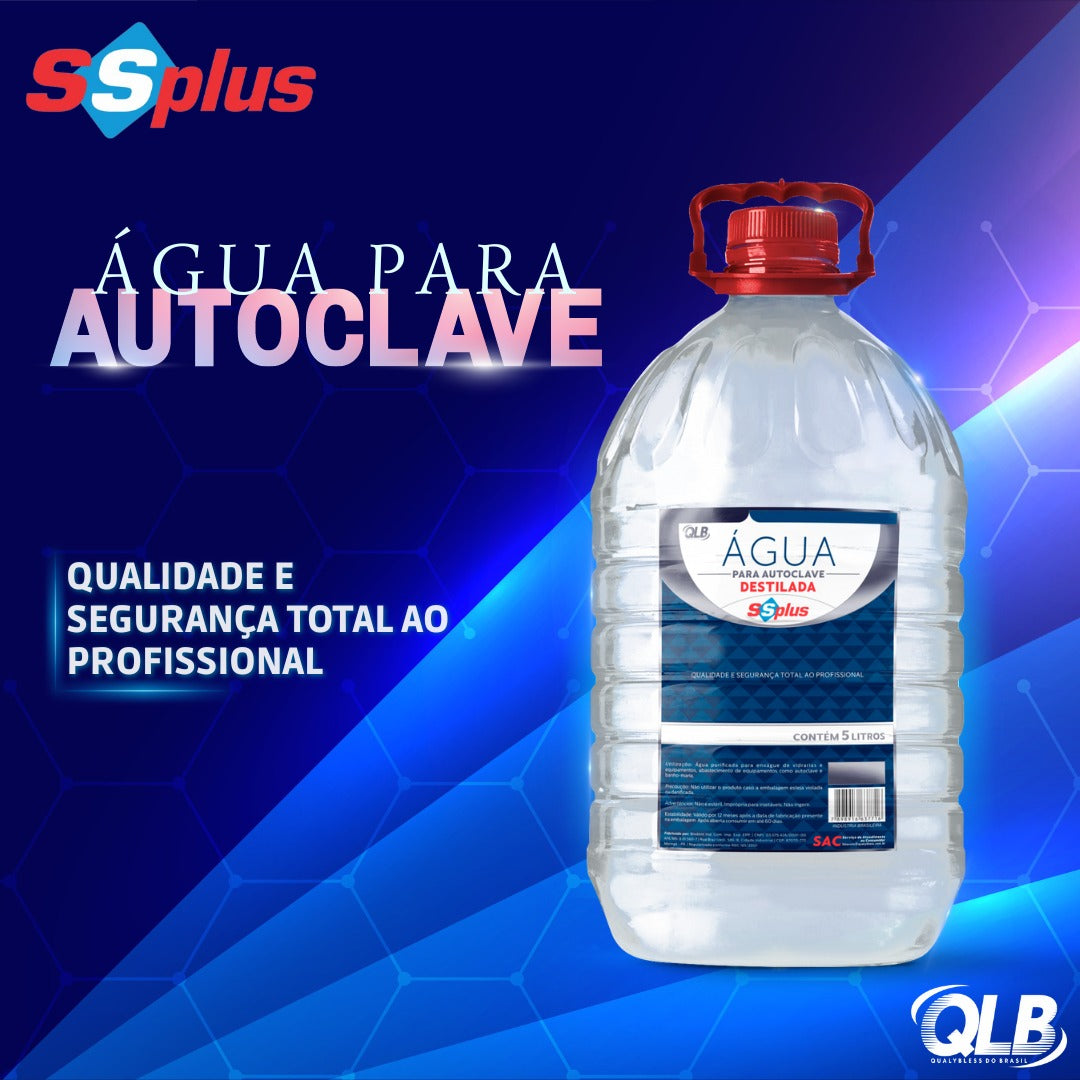 Água Autoclave SS Plus - 5 Litros