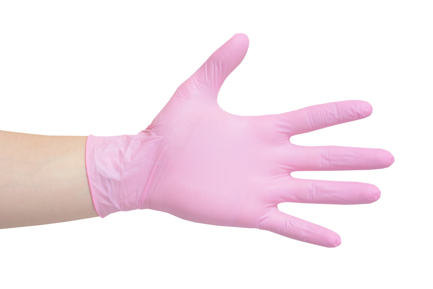 Luva Nitrílica Rosa - Sem Pó - (DESCARTÁVEL) - Caixa com 100 un.