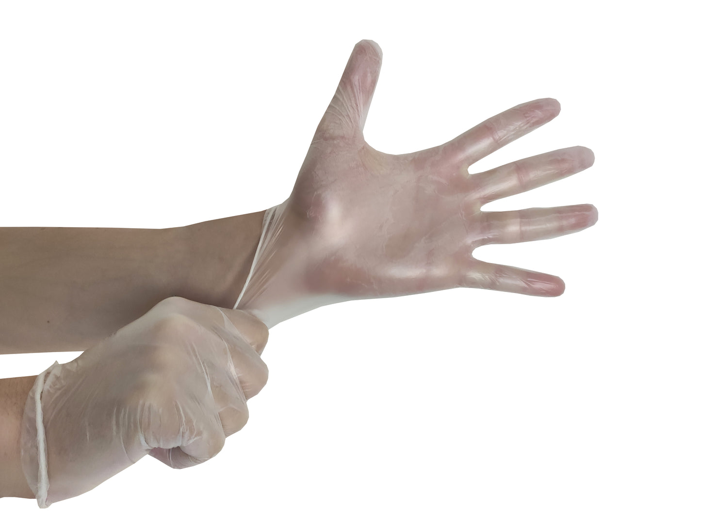 Luva Vinil para Uso Geral - Sem Pó - (DESCARTÁVEL) - Caixa com 100 un.