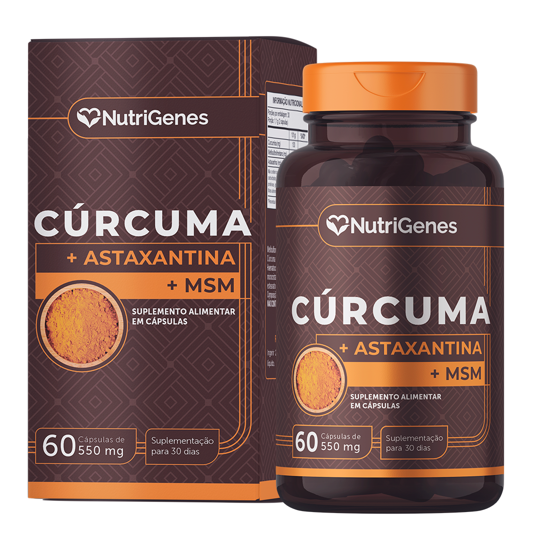 CÚRCUMA+ MSM + ASTAXANTINA 500MG – 60CAPS