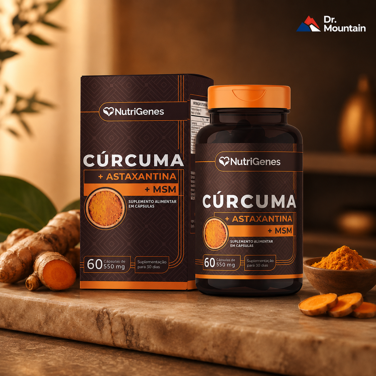 CÚRCUMA+ MSM + ASTAXANTINA 500MG – 60CAPS