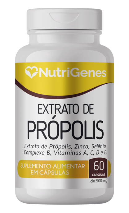 EXTRATO DE PRÓPOLIS VERDE (Baccharis dracunculifolia) 60 CÁPSULAS