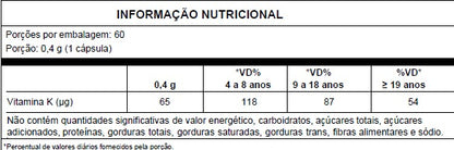 VITAMINA K2 60 CÁPSULAS