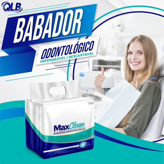Babador Odonto Max Clean Branco. - (DESCARTÁVEL)