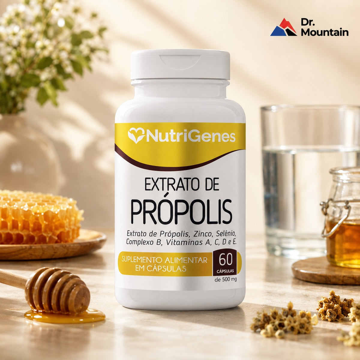 EXTRATO DE PRÓPOLIS VERDE (Baccharis dracunculifolia) 60 CÁPSULAS