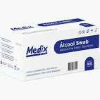 Álcool Swab – 70% – 100 Unidades – Medix Brasil